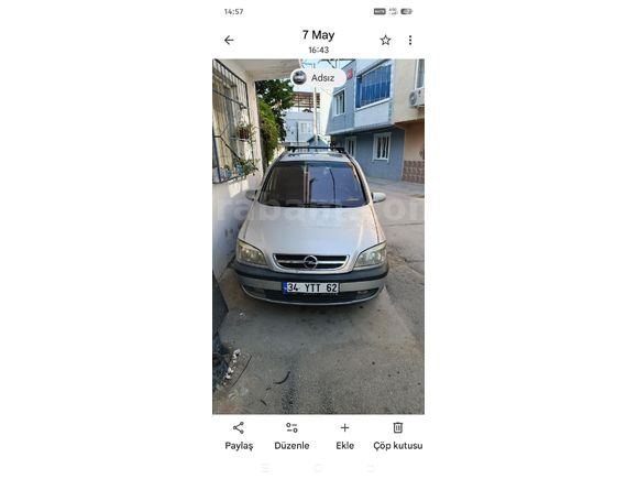 Sahibinden Opel Zafira 1.6 Elegance 2003 Model Bursa