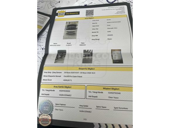 OKAN AUTO'DAN TEMİZ BAKIMLI CLA 180 D 420 BİN PEŞİN 36 AY