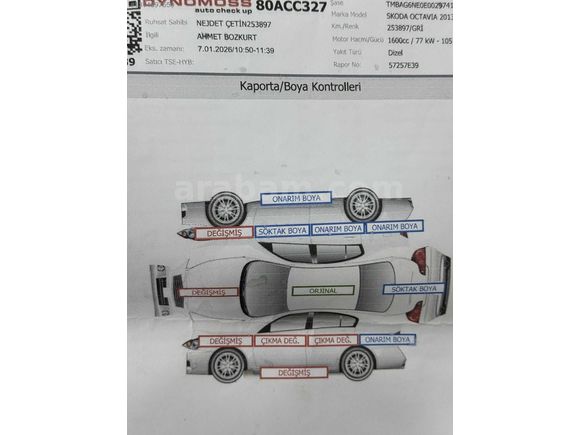 ÖZ ZİRVE MOTORS'DAN SATILIK OCTAVİA ELEGANCE CR