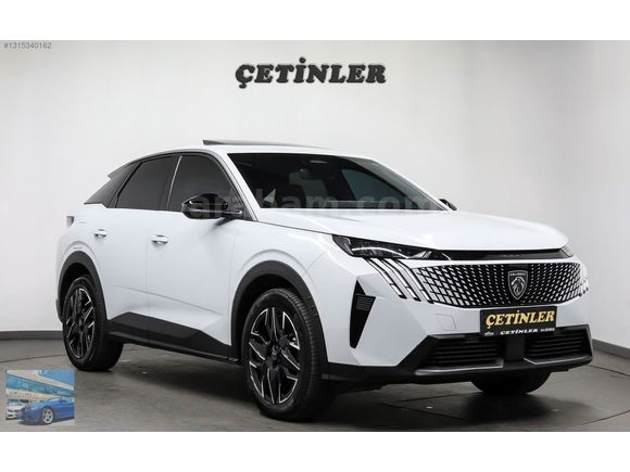 ÇETİNLER'DEN 2025 MODEL PEUGEOT 3008 1.2 MHEV ALLURE KAZASIZ