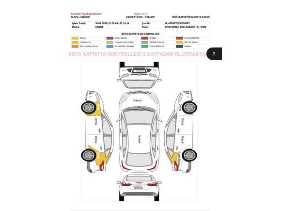 Sahibinden Honda Civic 1.6i VTEC Elegance 2010 Model