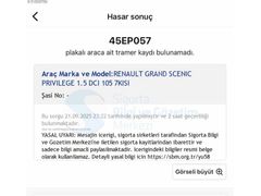 2011 MODEL GRAND SCENİC 1.5 DİZEL PRİVİLEGE 7 KİŞİLİK DEĞİŞENSİZ