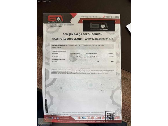 BATARAY AUTO DAN 1.4 TSI COMFORTLİNE JETTA