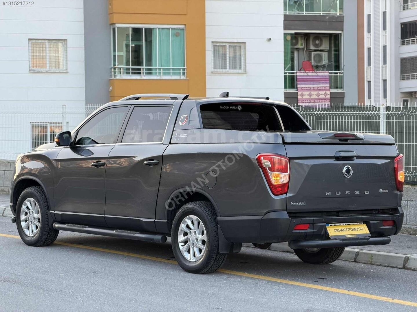 Galeriden KGM SsangYong Musso Grand 2.2 D Platinum 2019 Model Mersin 155.000 km Gri 7