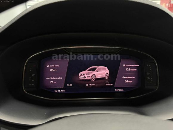 2020 SEAT ATECA SERVİS BAKIMLI İÇİ TABA/ISITMA HATASIZ BOYASIZ