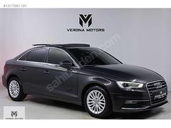 VERONA-2015 AUDİ A3 SEDAN AMBİENTE 1.6 TDI CAM TAVAN/KREM DERİ!