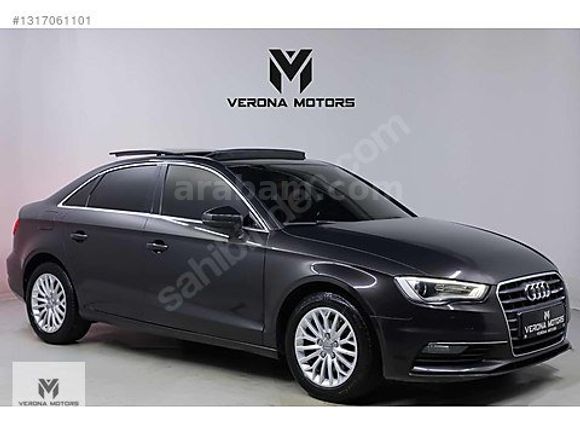 VERONA-2015 AUDİ A3 SEDAN AMBİENTE 1.6 TDI CAM TAVAN/KREM DERİ!
