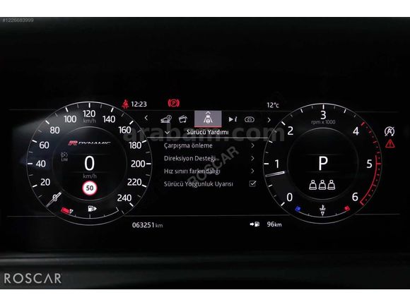 ROSCAR'DAN 2020 RR. VELAR R-DYNAMİC S ISITMA/SOĞUTMA 72.000KM