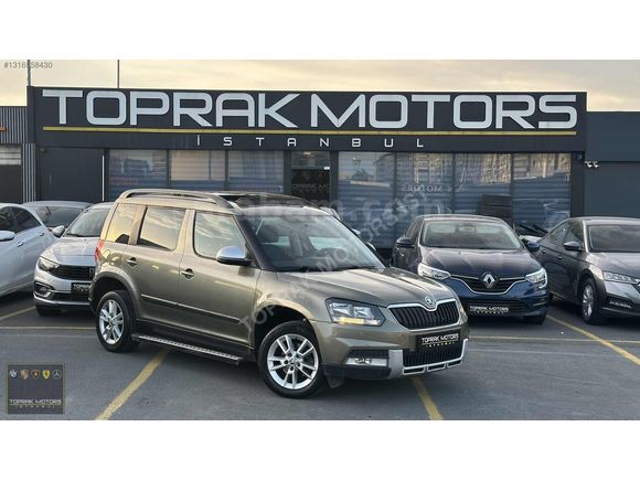 TOPRAK MOTORS İSTANBUL'DAN 2014 83'BİN KM SKODA YETİ CAM TAVANLI