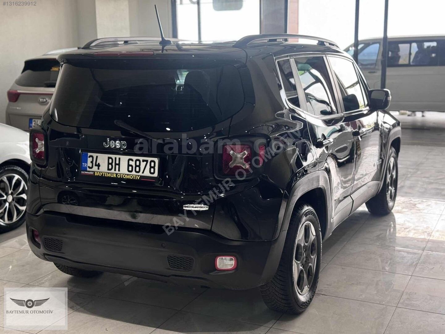 Galeriden Jeep Renegade 1.6 MultiJet Longitude 2016 Model İstanbul 210.000 km Siyah 6