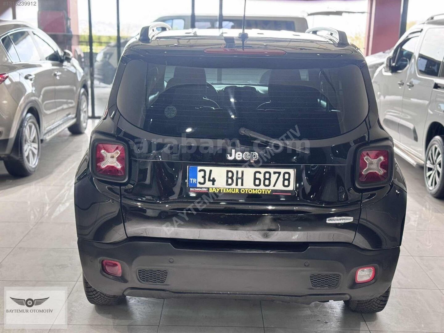 Galeriden Jeep Renegade 1.6 MultiJet Longitude 2016 Model İstanbul 210.000 km Siyah 7