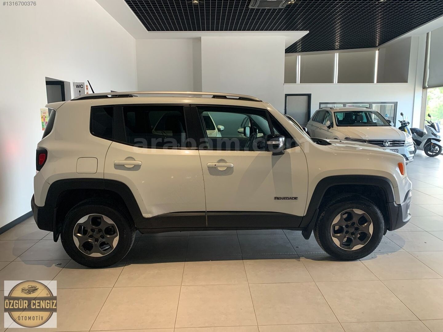 Galeriden Jeep Renegade 1.4 MultiAir Limited 2015 Model Bursa 234.000 km Beyaz 3