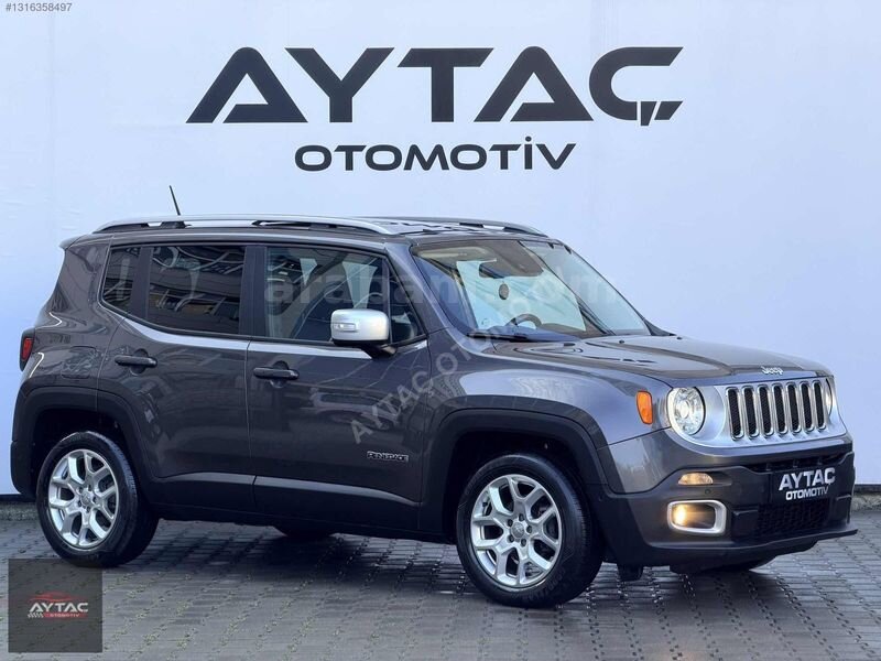 Galeriden Jeep Renegade 1.6 MultiJet Limited 2017 Model Zonguldak 143.000 km Gri