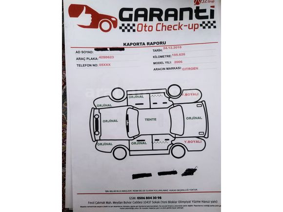 SAHİBİNDEN MASRAFSIZ BAKIMLI C3 155.000 KM