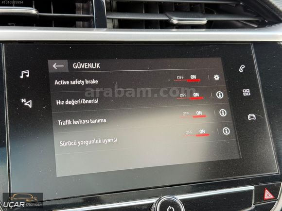 UÇAR'DAN..2021 OPEL CORSA ELEGANCE 1.2 T OTOMATİK CAM TAVANLI ..