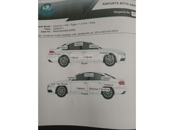 Sahibinden Fiat Egea 1.4 Fire Easy 2018 Model