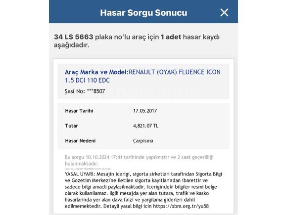 Sahibinden Fluence 1.5 dCi Ekstralı Touch