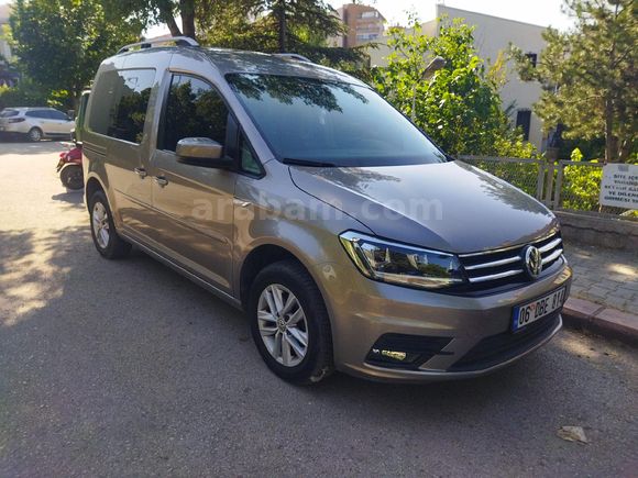 Sahibinden Volkswagen Caddy 2.0 TDI Exclusive 2019 Model Ankara 126000 km Bej