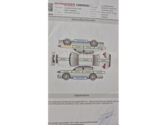 Sahibinden Chevrolet Cruze 1.6 LS 2010 Model