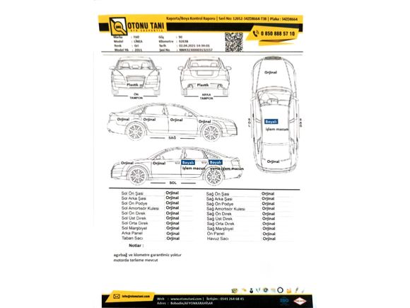 Sahibinden Fiat Linea 1.3 Multijet Active Plus 2011 Model  172000 km Gri (Gümüş)