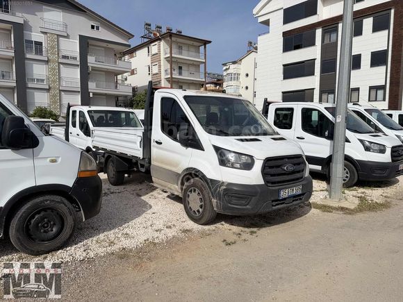 2023 TRANSİT 350 M TEK KABİN 76 BİNDE KASA SIFIR YENİ ARKA ÇEKER