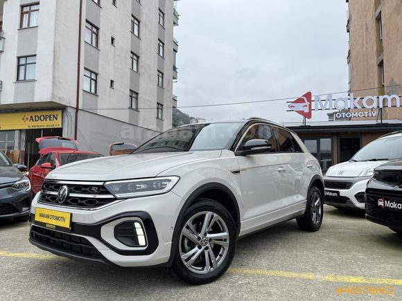 2023 T-ROC R-LİNE BOYASIZ -CAMTAVAN+ÇİFT RENK+HAYALET+KEYLESSGO-