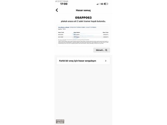 1 Buçuk Parça Boyalı Kalanı Orjinal