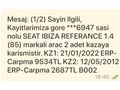 Sahibinden Seat Ibiza 1.4 Reference 2012 Model Ankara 195.000 km Beyaz