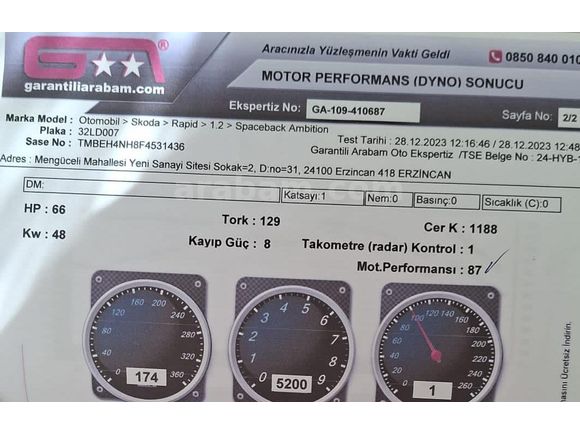 Geniş ve Ekonomik Aile Aracı,Skoda Rapid 1.2 Spaceback Ambition 2014 Model Lpg- Benzin