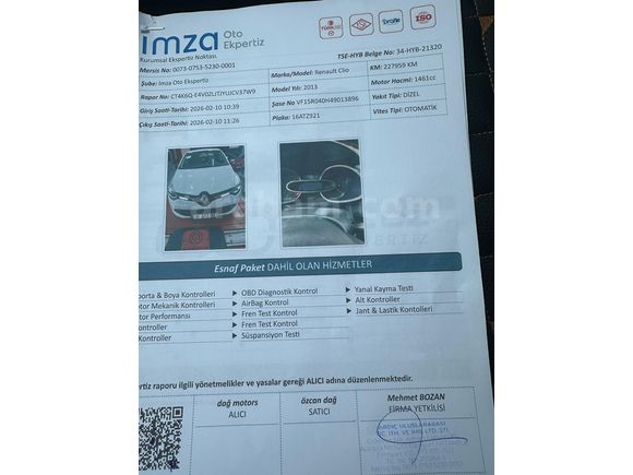 Sahibinden Renault Clio 1.5 dCi Touch 2013 Model