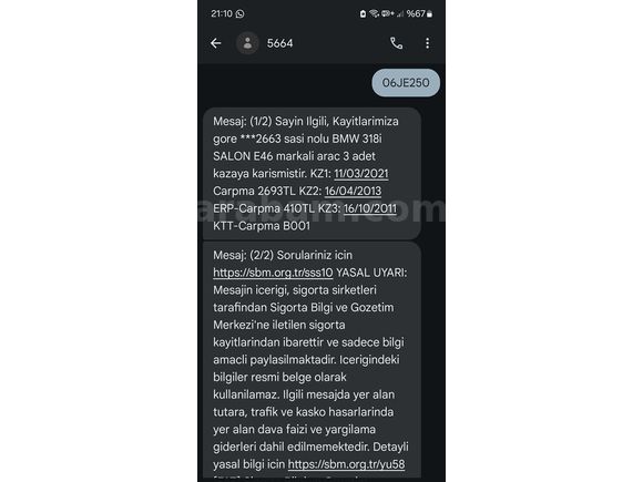YENİ VİZELİ SALON PAKET E46