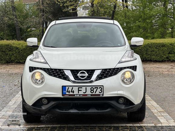 ! 61.000 KM !-NİSSAN JUKE-OTOMATİK-SKYPACK-SUNROOF-SEDEFLİ BEYAZ