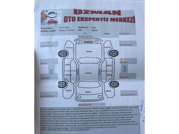 Sahibinden Renault Fluence 1.5 dCi Touch 2016 Model 