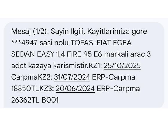 Sahibinden Fiat Egea 1.4 Fire Easy 2018 Model