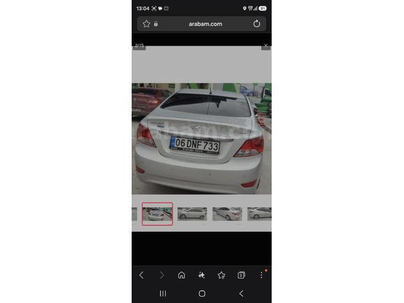 Sahibinden Hyundai Accent Blue 1.6 CRDI Prime 2013 Model Ankara