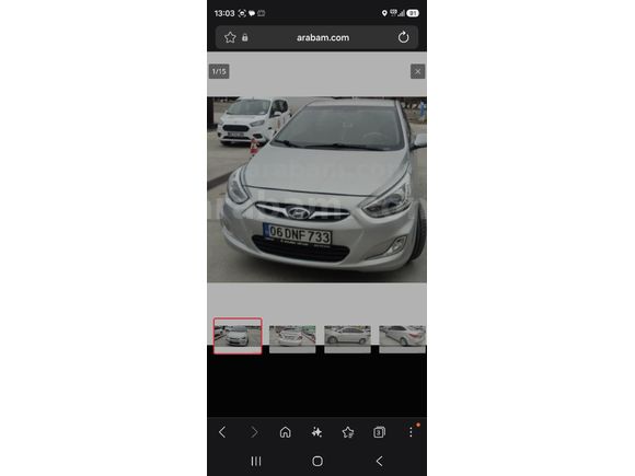 Sahibinden Hyundai Accent Blue 1.6 CRDI Prime 2013 Model Ankara
