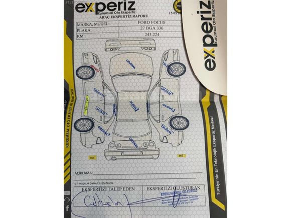 Galeriden Ford Focus 1.5 TDCi Trend X 2018 Model Gaziantep 245.225