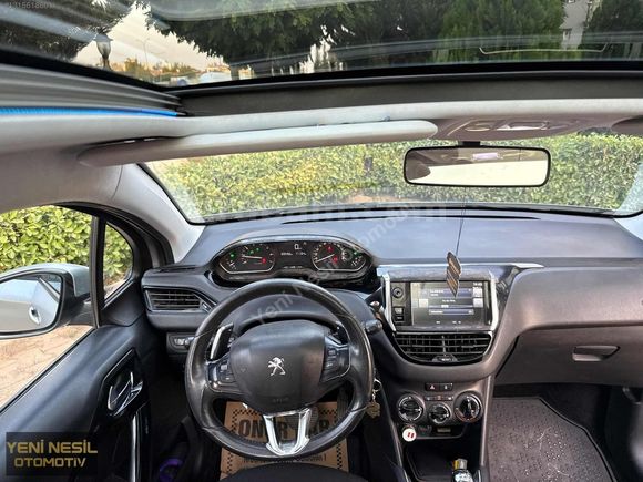 2016 peugeot 208 1.2 puretech start&stop cam tavan