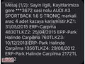 ?ZENGİN'den ?K.KARTI 12 AY TK 2011 AUDİ A3 1.6 STRONIC