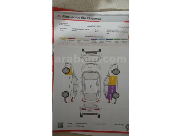 son fiyat Sahibinden Renault Megane 1.5 dCi Touch 2018 Model