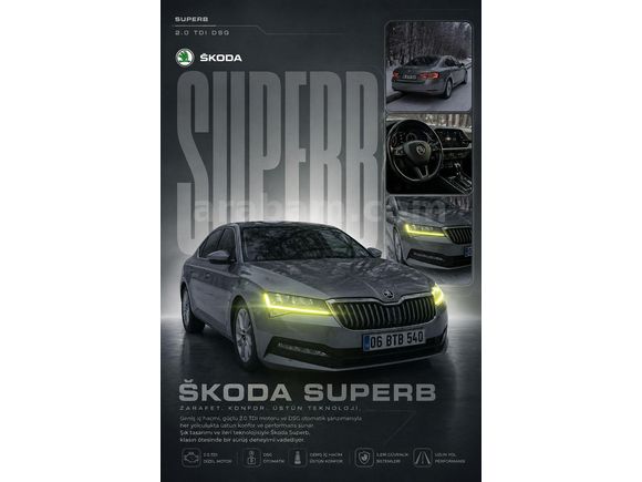 Sahibinden Skoda SuperB 1.6 TDI Elite 2019 Model  192.000 km Gri (titanyum)