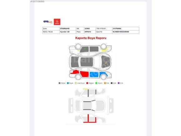 Galeriden Hyundai i20 1.4 CRDi Jump 2014 Model Diyarbakır 323.000