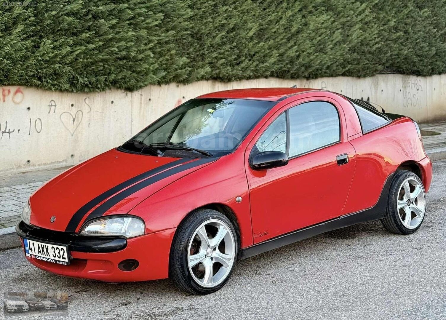 Galeriden Opel Tigra 1.6 1996 Model Antalya 225.000 km Kırmızı 5