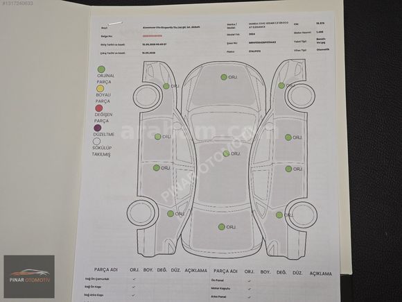 15.500 KM. 2024 BENZİN&LPG 1.5 VTEC Eco Elegance Plus 129 BG