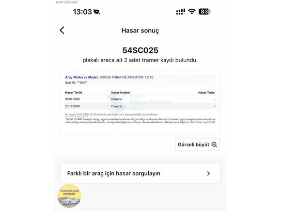 Tertemiz 128 Binde Hasar Kayıtsız 1.2 Benzinli