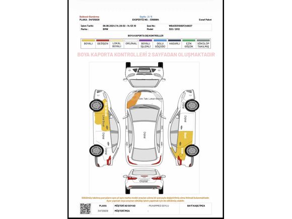 Değişensiz 320d sunroof 184hp