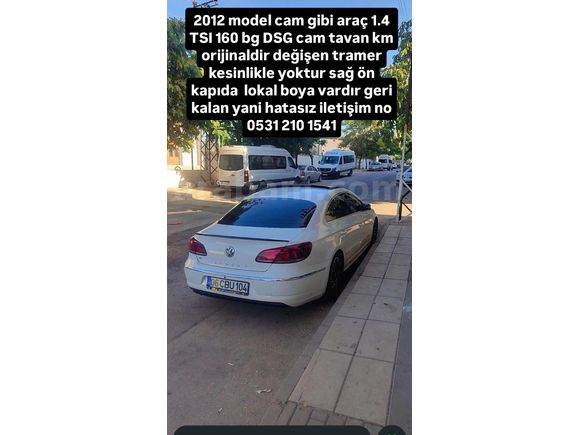 Sahibinden Volkswagen VW CC 1.4 TSi 2012 Model  230 km Beyaz