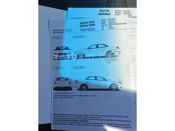 Sahibinden Hyundai Accent Blue 1.6 CRDI Prime 2016 Model