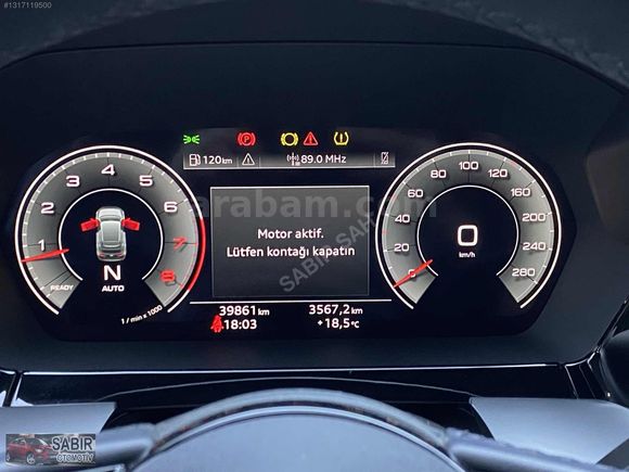 **2023 39 BİNDE**AUDİ A3 35TFSI *ADVANCED/HAYALET/K.AYNA/CARPLAY
