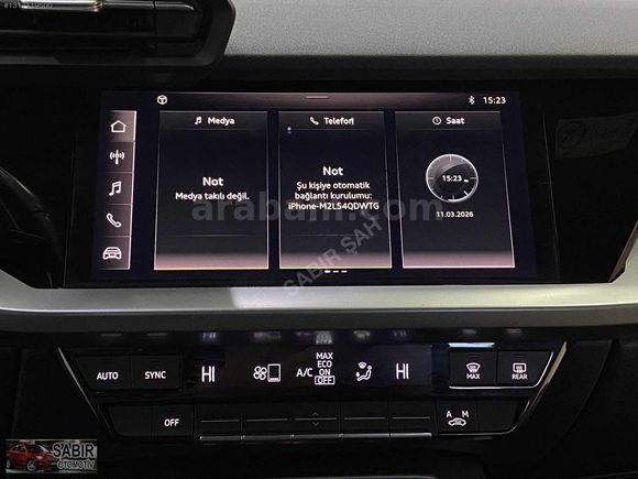 **2023 39 BİNDE**AUDİ A3 35TFSI *ADVANCED/HAYALET/K.AYNA/CARPLAY